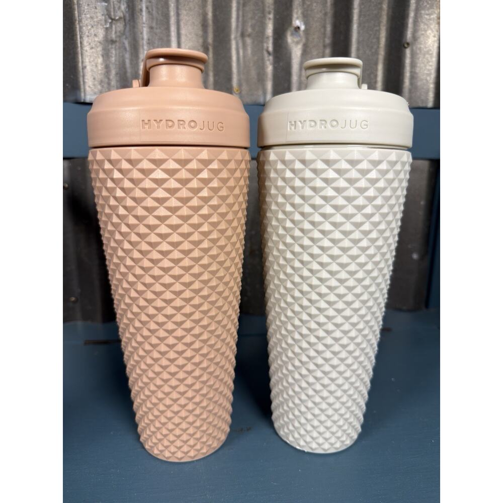 Set Of 2 HydroJug Studded 24oz Protein Shaker Bottles Tumblers Insulated